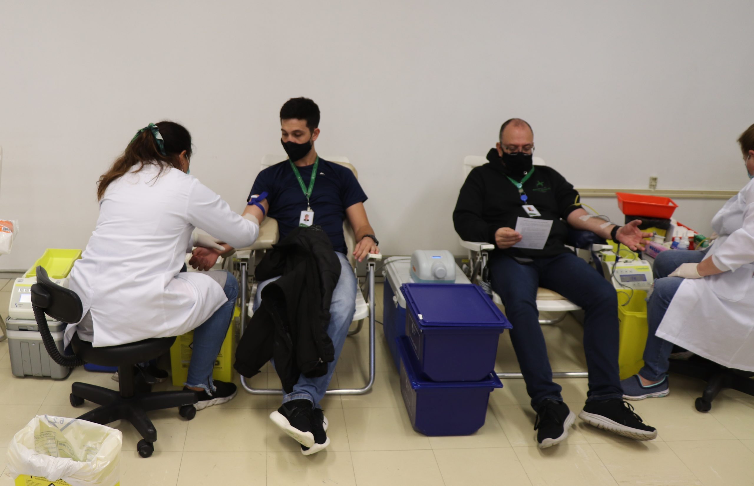 Solidariedade – Colaboradores do Parque Tecnológico da Saúde participam de campanha de doação de sangue